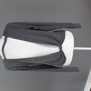 Sporty Long Sleeve Twist Back Tee